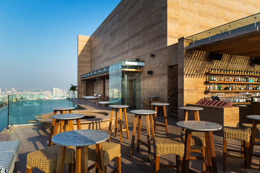 A rooftop bar in Ho Chi Minh City