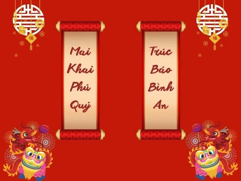 Price trị nhân văn và tâm linh sâu sắc của câu đối tết đỏ