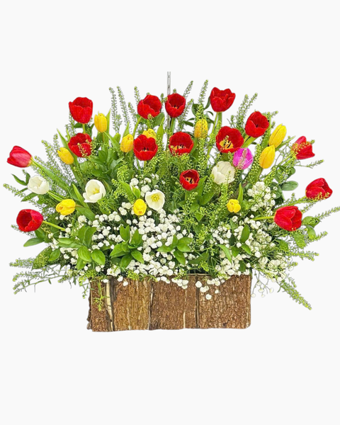 Hoa Tulip: Hộp Hoa TULIP Sang Chảnh - HCH137