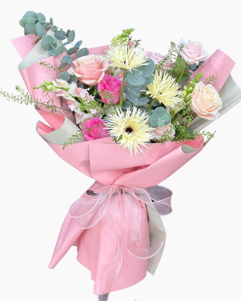 Hoa Bó Dài: Bó Hoa Hương Sắc Hồng Phấn - 20/11 - HBD302