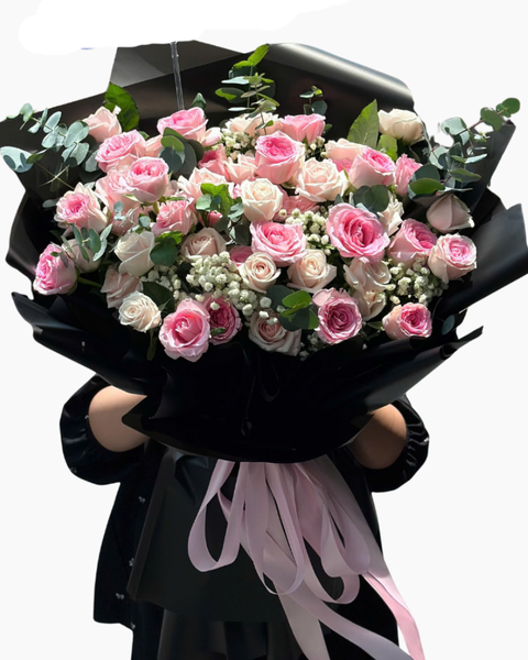 Hoa Bó Dài: Bó hoa Hồng Nhẹ Duyên - Hoa 20/10 - HBD290