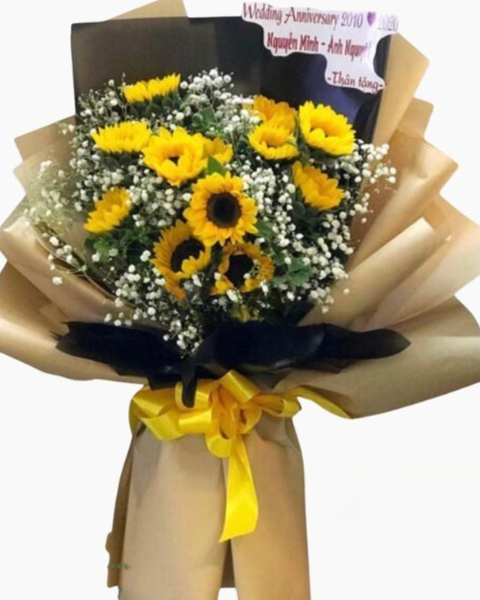 Hoa Bó Dài: Bó Hoa Ánh Dương - HBD137 - Hoa 20/11