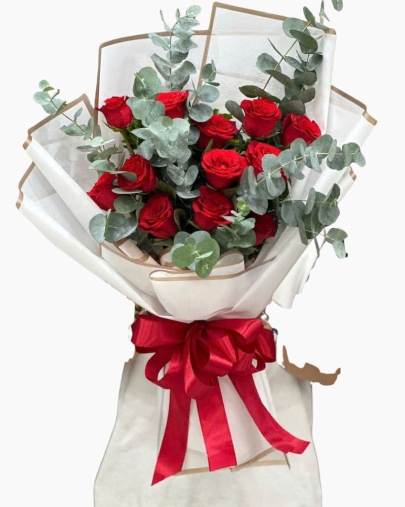Bó Hoa Hồng Đỏ Tình Đắm Say - HBD210