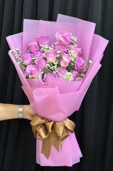 : Bó Hoa Hồng Thắm - HBD366