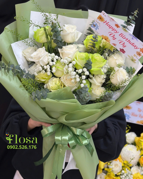 Hoa Bó Dài: Bó Hoa Thanh Khiết- HBD321