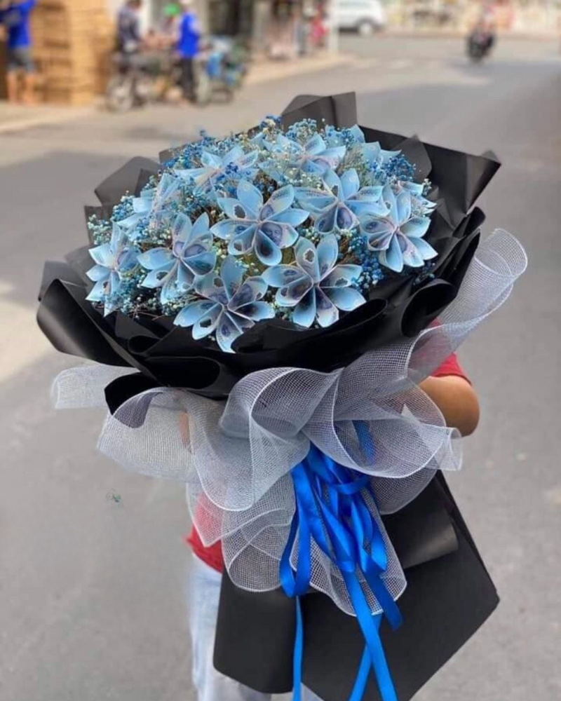  Bó Money Flowers 20k Mix Baby Sấy (50 tờ) - BT13 