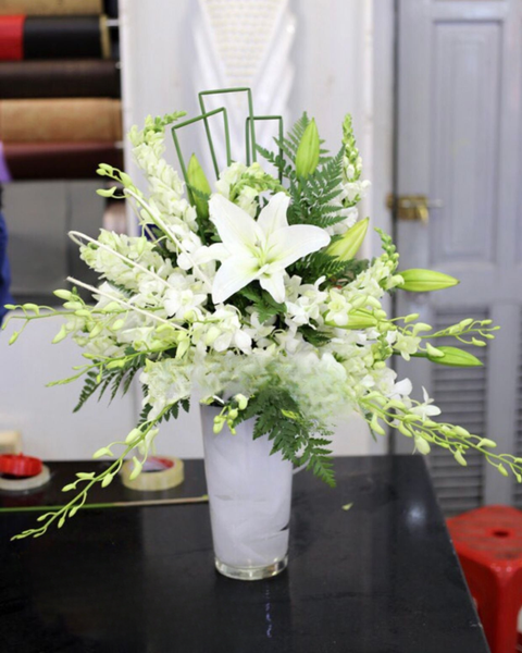 Giỏ Hoa Viếng: Tinh Khôi - GHV06 - Điện Hoa