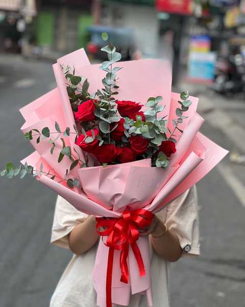 Hoa Bó Dài: Bó Hoa Tươi Only Rose - HBD258