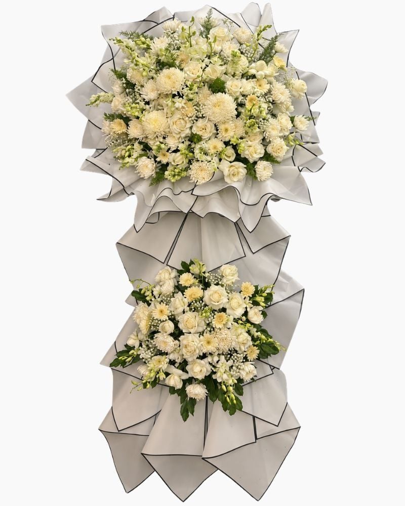  Vòng Hoa Bạch Cúc Tưởng Niệm - HTL204 