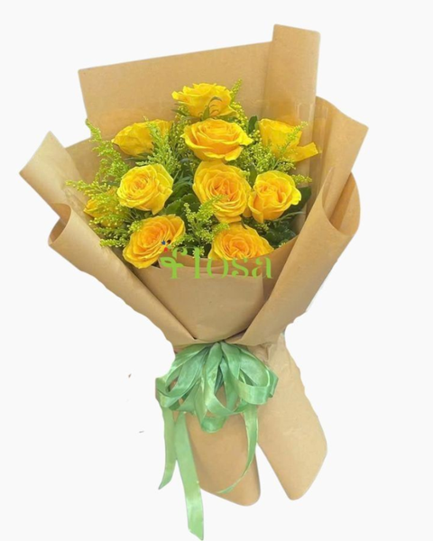 Hoa Bó Dài: Bó Hoa Nắng Mai Rực Rỡ-HBD318