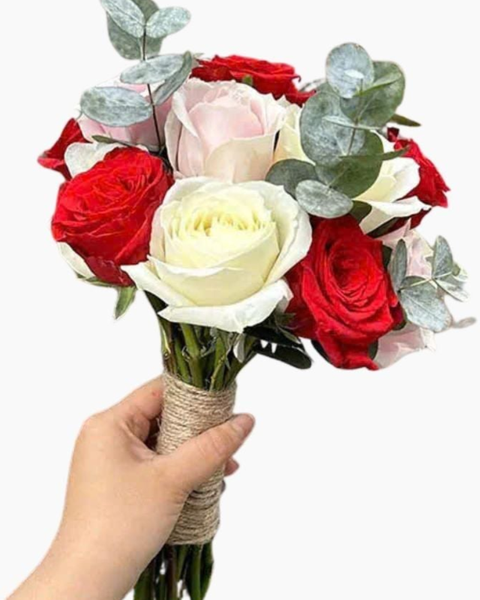 Hoa Cưới: Bó Hoa Cưới Cầm Tay Cô Dâu Hạnh Phúc - HC66