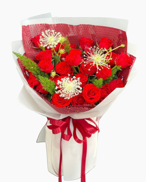 Hoa Bó Dài: Bó Hoa Đỏ Duyên - HBD363