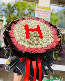  Bó Money Flowers 2 Đô Mix Hoa Hồng Sáp - BT10 