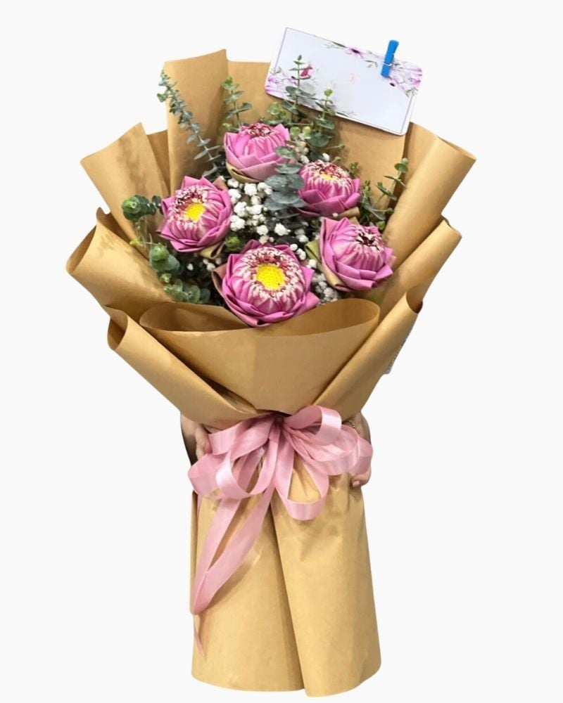  Bó Hoa Sen Hồng - HBD252 
