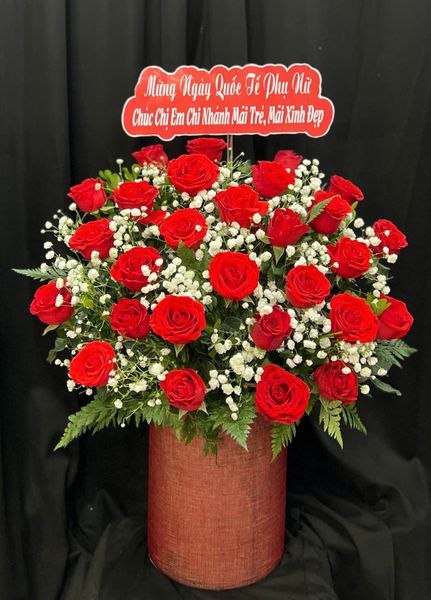 Hộp Hoa Tươi: Hộp Hoa Hồng Tình Cảm - HH149