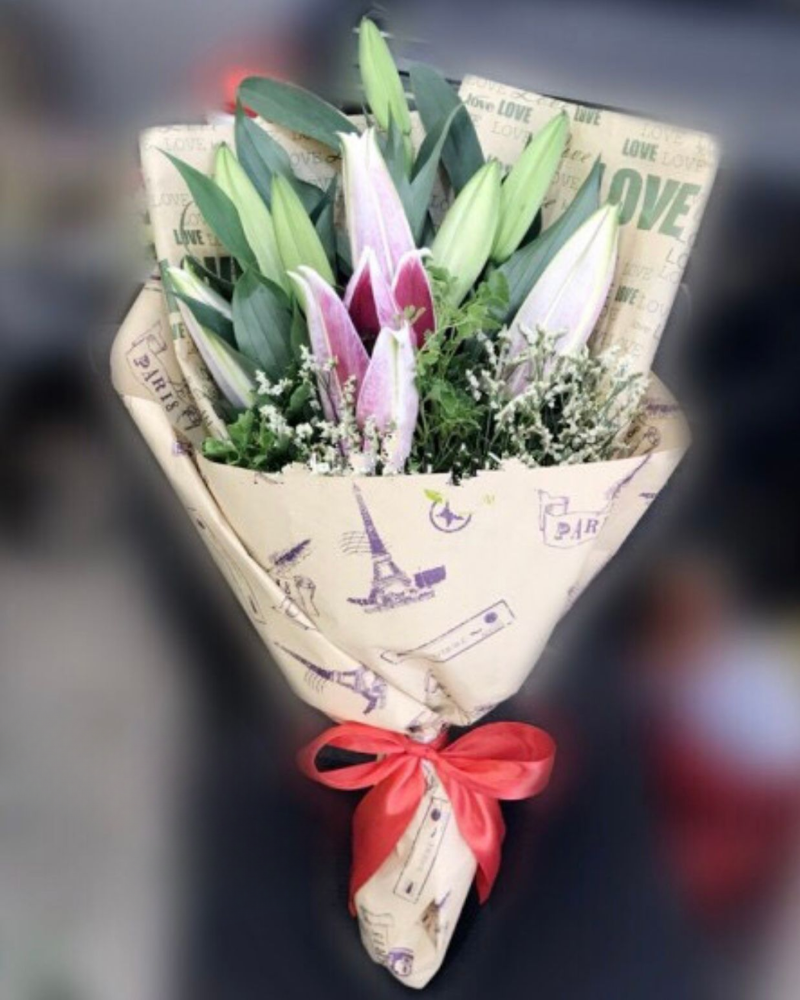  Pink Lilies - HBD56 