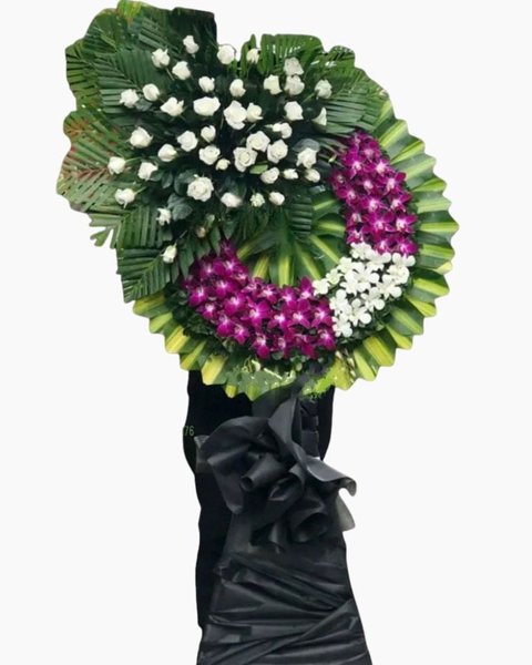 Hoa Chia Buồn: Vòng Hoa Chia Buồn - HTL138 - Hoa Tang Lễ