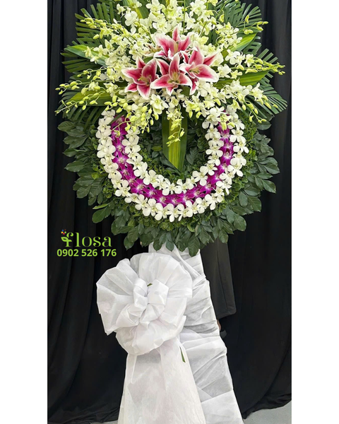 Hoa Chia Buồn: Vòng Hoa Kính Trọng   - HTL188