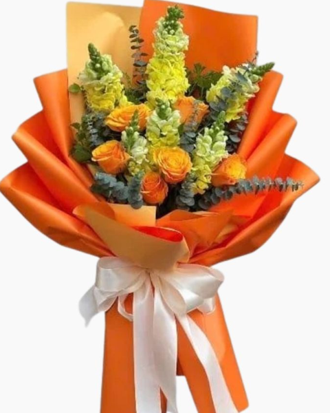 Hoa Bó Dài: Bó Hoa Orange Bloom - HBD275
