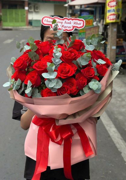 Hoa Bó Tròn: Bó Hoa Hồng Tỷ  - HBT118