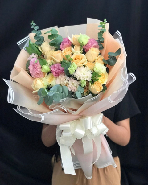 Hoa Bó Dài: Bó Hoa Lucky - HBD89 - Hoa 20/11 tặng ngày Nhà giáo