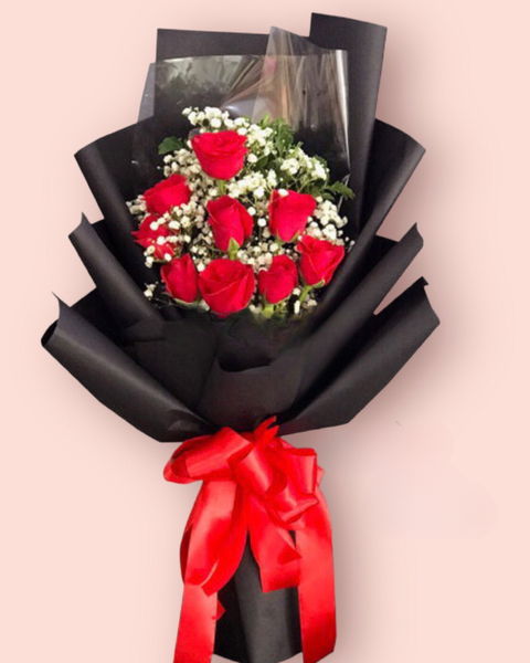 Hoa Bó Dài: Vĩnh Cửu - HBD186 - Hoa Hồng 20/10