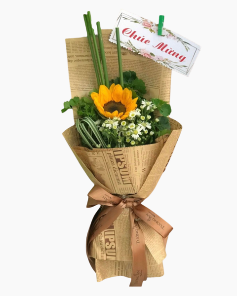 Hoa Bó Dài: Bó Hoa Giọt Nắng - HBD31 - Hoa 20/11 tặng thầy giáo