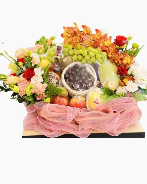 Giỏ Trái Cây: Giỏ Trái Cây Tặng Khách Hàng - GTC77