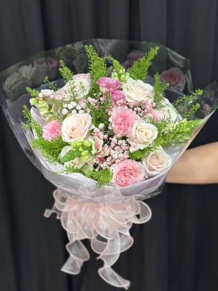 Hoa Bó Tròn: Bó Hoa Xinh Yêu - HBT130