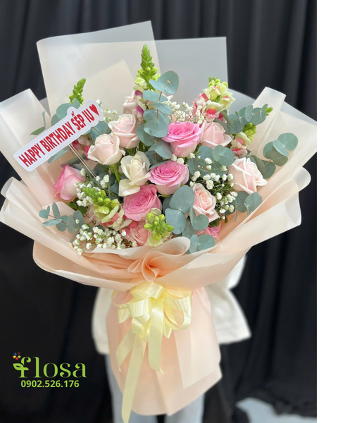 Hoa Bó Dài: Bó Hoa Thanh Lịch - HBD328
