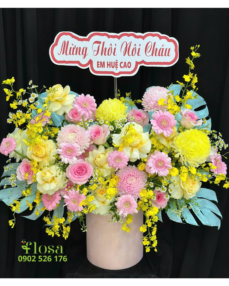  Hộp Hoa Sắc Màu  - HH114 