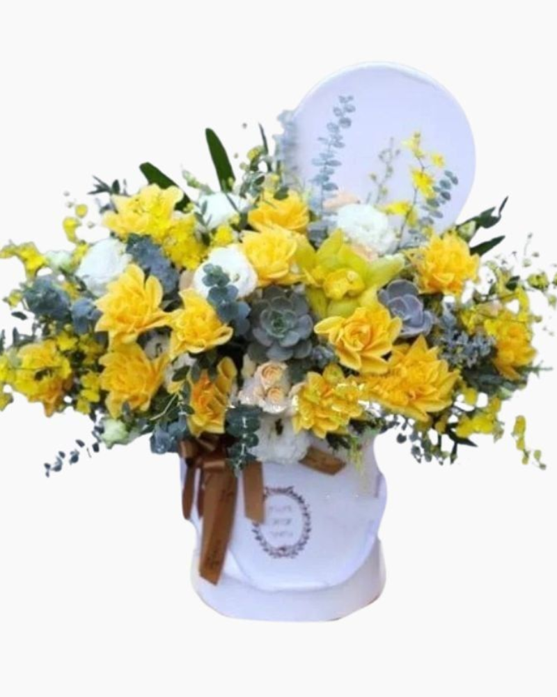 Hộp Hoa Địa Lan Gold Love - HH23
