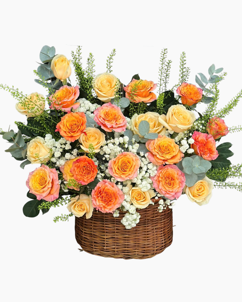  Giỏ Hoa Ánh Dương Rực Rỡ - HG100 
