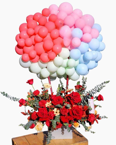 Hoa Và Bong Bóng: Hoa Bong Bóng Love You - HBB04 - Hoa tặng Mẹ