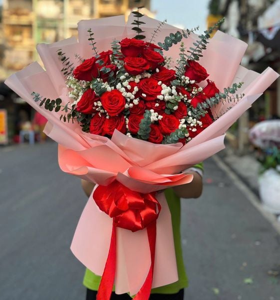 Hoa Bó Dài: Bó Hoa Rực Rỡ - HBD340 - Hoa 8/3 Đẹp