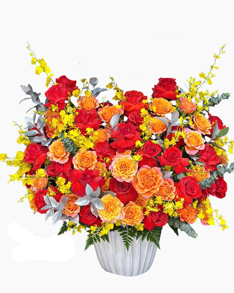 Hộp Hoa Tươi: Hộp Hoa Hoàng Kim- HH108