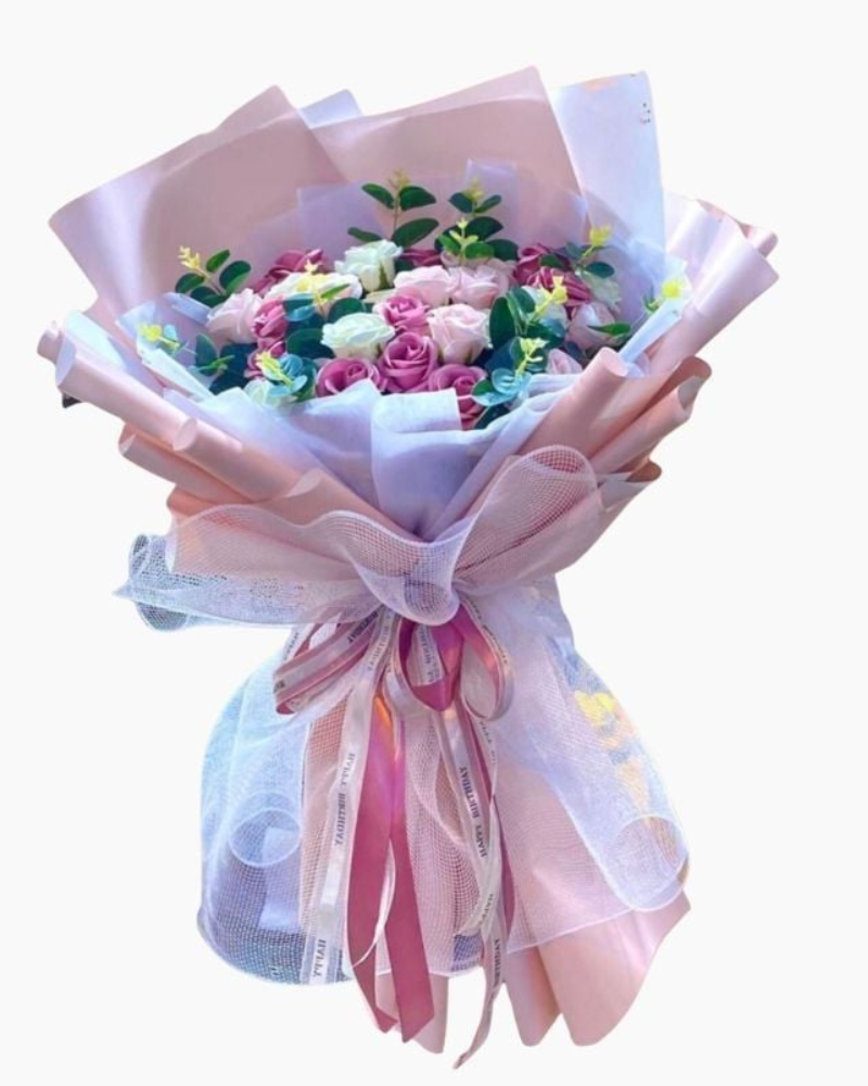  Bó Soap Flowers Mộng Mơ - HST12 - Hoa tặng mẹ 