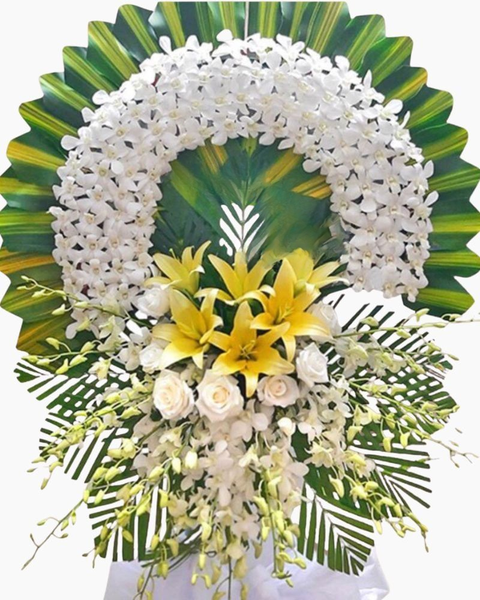 Vòng Hoa Tang Lễ: Khoảng Lặng - HTL81 - Vòng hoa đám tang