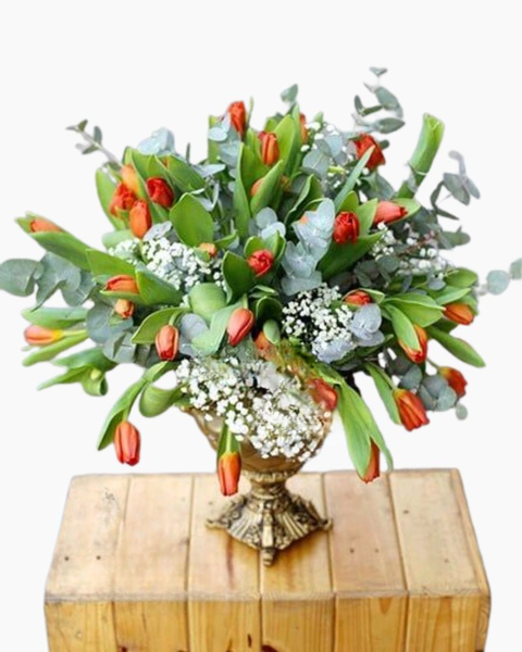 Hoa Cắm Bình: Bình Hoa Tulip - HCB11 - Hoa tặng Mẹ