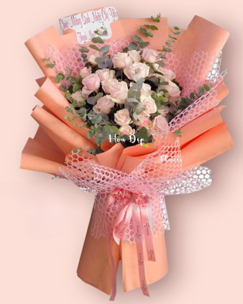 Hoa Bó Dài: Hồng Hoa - HBD163 - Điện Hoa