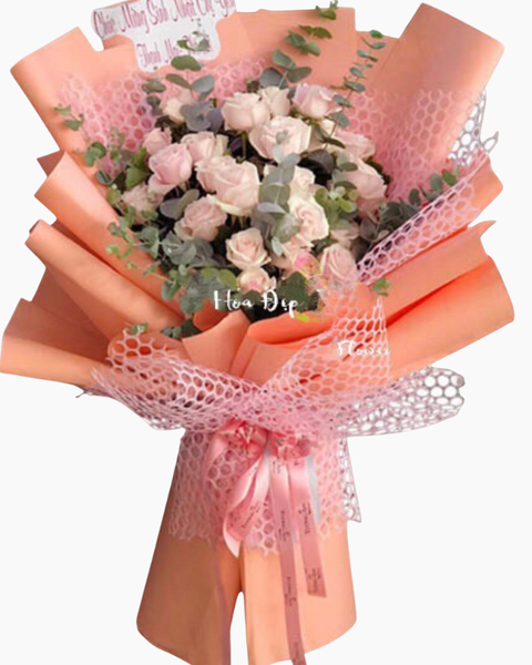 Hoa Bó Dài: Hồng Hoa - HBD163 - Điện Hoa