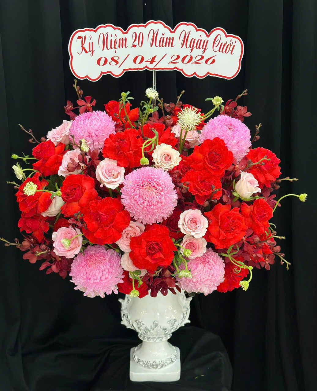  Bình Hoa Đỏ Kiều - HCB86 