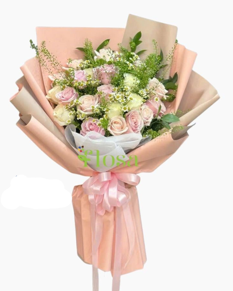 Hoa Bó Dài: Bó Hoa Tình Yêu Thuần Khiết-HBD317