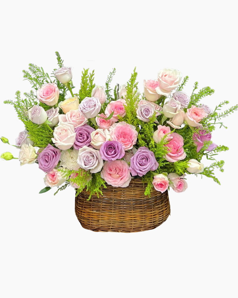 Giỏ Hoa Hồng Thắm - HG93