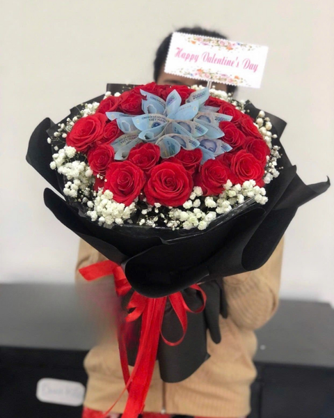 Hoa Tặng Người Yêu: Flowers Money - BT30 - Hoa 8/3
