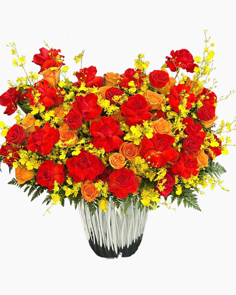 Hộp Hoa Tươi: Hộp Hoa Đỏ Vũ  - HH128