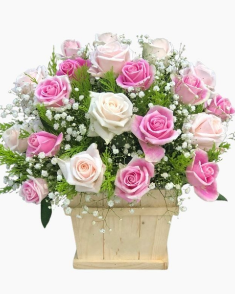 Hoa 20/11: Pink Box - HCH08 - Hoa Mừng Ngày Nhà Giáo Việt Nam 20/11