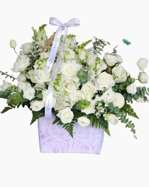 Giỏ Hoa Viếng: Chia Xa - GHV09 - Hoa Tươi