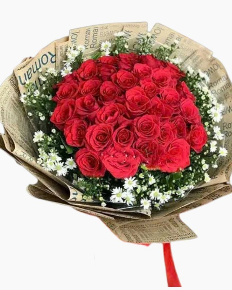 Bó Hoa Hồng Đỏ Tình Yêu Ấm Áp - HBT30