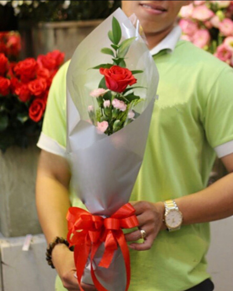 Hoa Bó Dài: Bó Hoa Đơn Côi - HBD82 - Hoa 20/11 ý nghĩa